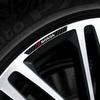 4pcs Carbon Fiber Car Badges Wheels Rims Sticker Auto Styling Decoration For Honda Fit Civic Jazz Accord CR-Z VTEC Vezel Insight