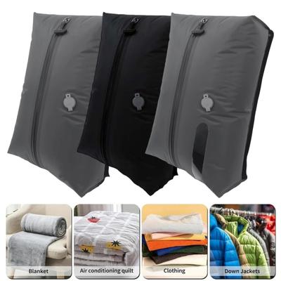 Vacuum Compression Bags with Pump Travel Vacuum Seal Bags Reusable Waterproof Compression Bags for Clothing Suitcases Backpacks Home Organization