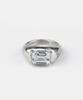 Sheen666 Soft Block Silver Ring White (Type A)