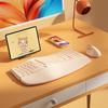 BOW HANGSHI K308DL Multi-Mode Wireless Bluetooth Ergonomic Keyboard and Mouse Set.