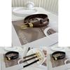 Womens Stylish Versatile Twolayer Cowhide Belt Luxurious Feel And Orderly Design For Occasions Various
