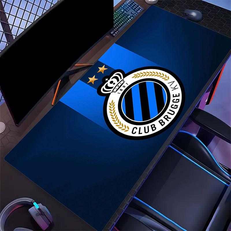 Club Brugge Mouse Pad, Large Gaming Desk Mat, Non-slip XXL Mousepad for Laptop & Tablet, Mini PC Playmat with Stitched Edges