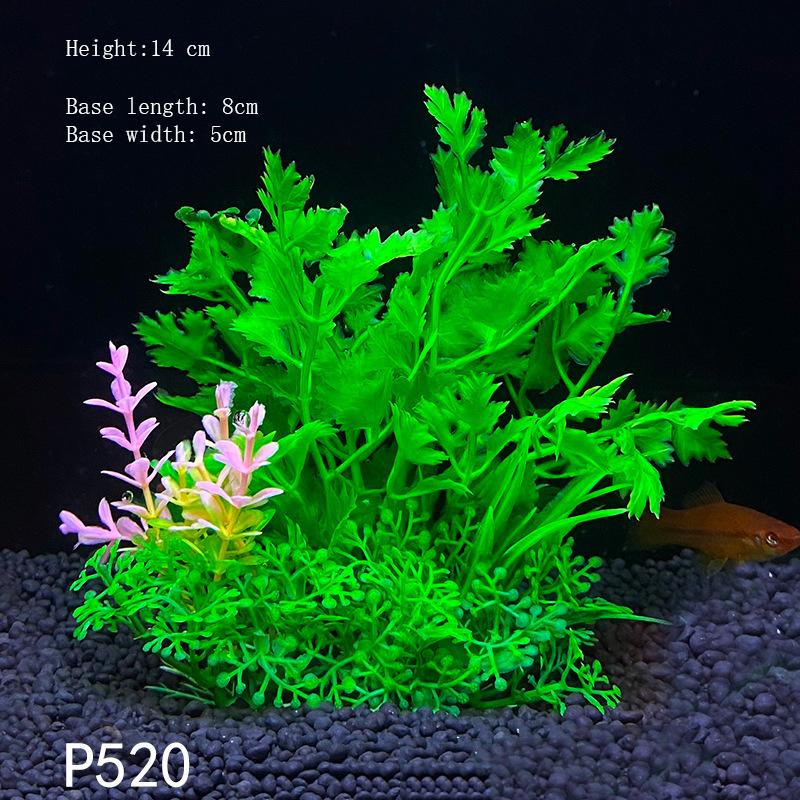 Künstliche Unterwasser-Pflanzen aus Kunststoff für Aquarien, Aquarien, gefälschte Sträucher, grünes Wasser, Gras, Betrachtungssimulation, Dekoration
