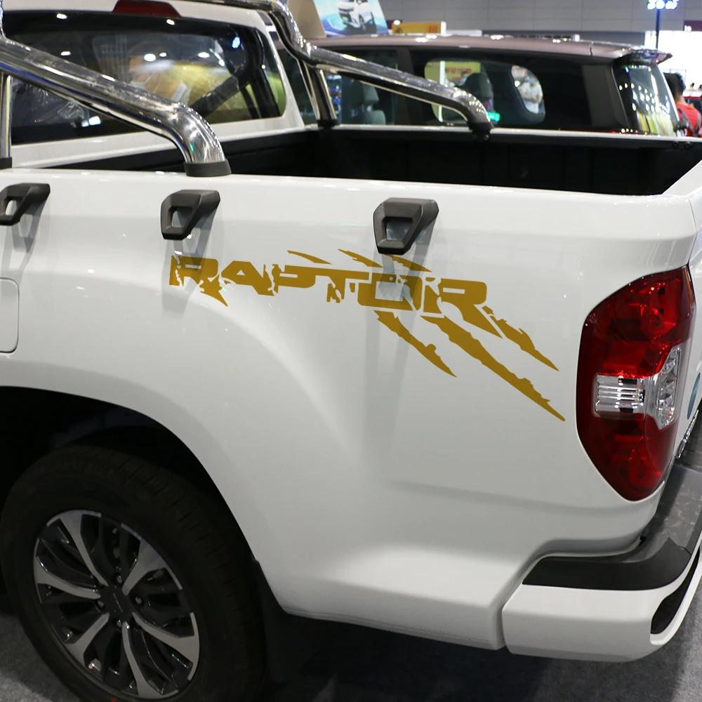 PCKF8 Car Graphics Claw Styling Sticker For Ford F 150 Ranger Raptor Pickup Truck Bed Side Decor Decal Cover Auto Tuning Accessories
