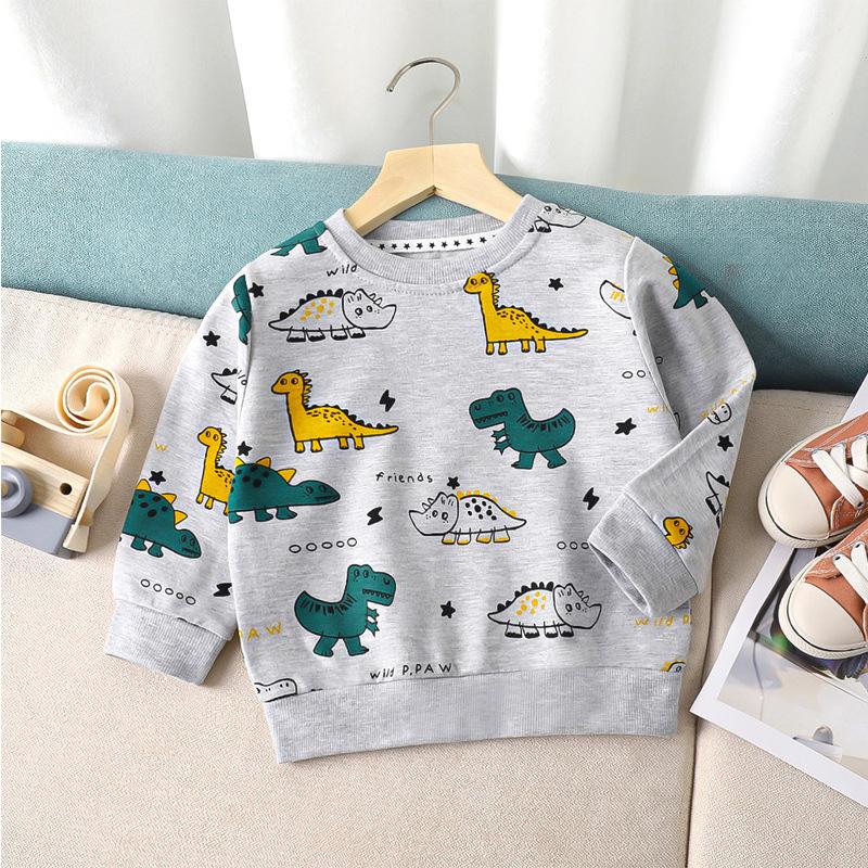 Children's Hoodie Undercoat Spring and Autumn Boys and Girls Cartoon Single Hoodie