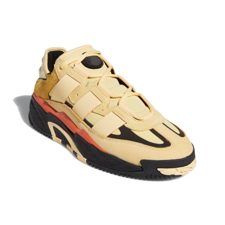 Adidas Originals Niteball Synthetic Leather Cool Versatile Slip Resistant Durable Low Top Lifestyle Casual Shoes Unisex Casual Shoes FX0363