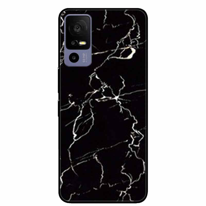 For TCL 40 R 5G Case Fashion Marble Soft TPU Silicon Back Cover for TCL 40R T771K T771H Phone Cases Protect Funda Shells Paras