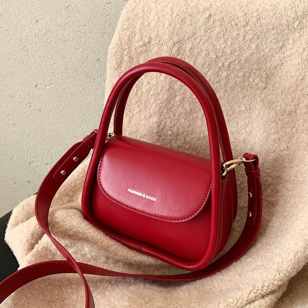 Foreign Style Portable Small Bag Women's Retro Simple Texture Messenger Women's Bag Trendy Fashion Niche Shoulder Bag