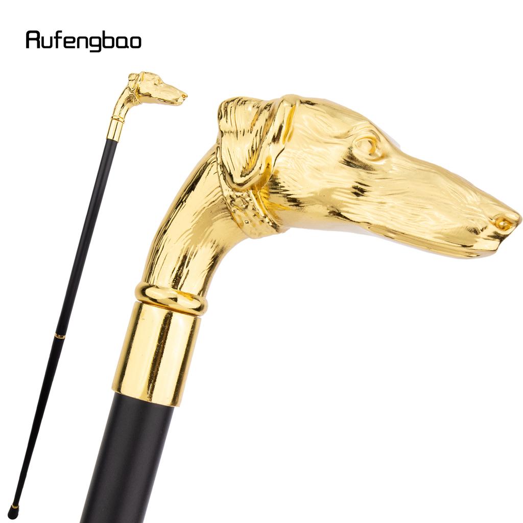 Cane Golden Dachshund Testa di Dachshund Bastone da Passeggio Moda Decorativo Bastone da Passeggio Manico Cosplay Elegante Bastone Pastorale 93cm