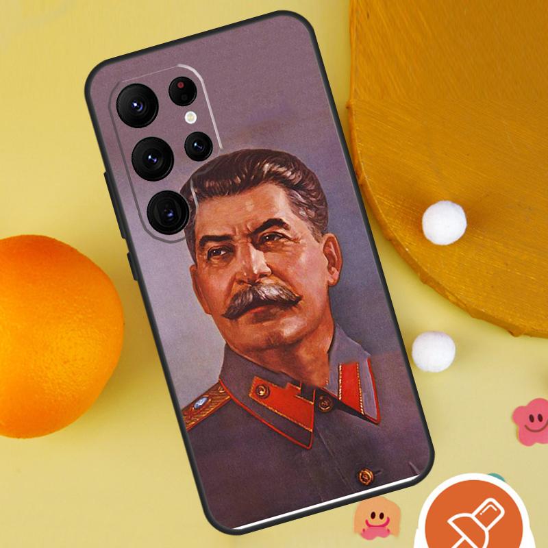 Stalin Soviet Phone Case For Samsung Galaxy S25 Ultra S24 S22 S21 Ultra S9 S10 S20 Plus S23 FE Funda Cover