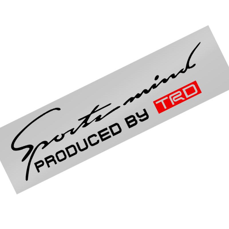 1Pcs Car Front Head Light Eyebrow 3D Sticker Decorator Sport Design For Toyota TRD Century Auris FCV Mirai Premio Yaris Camry