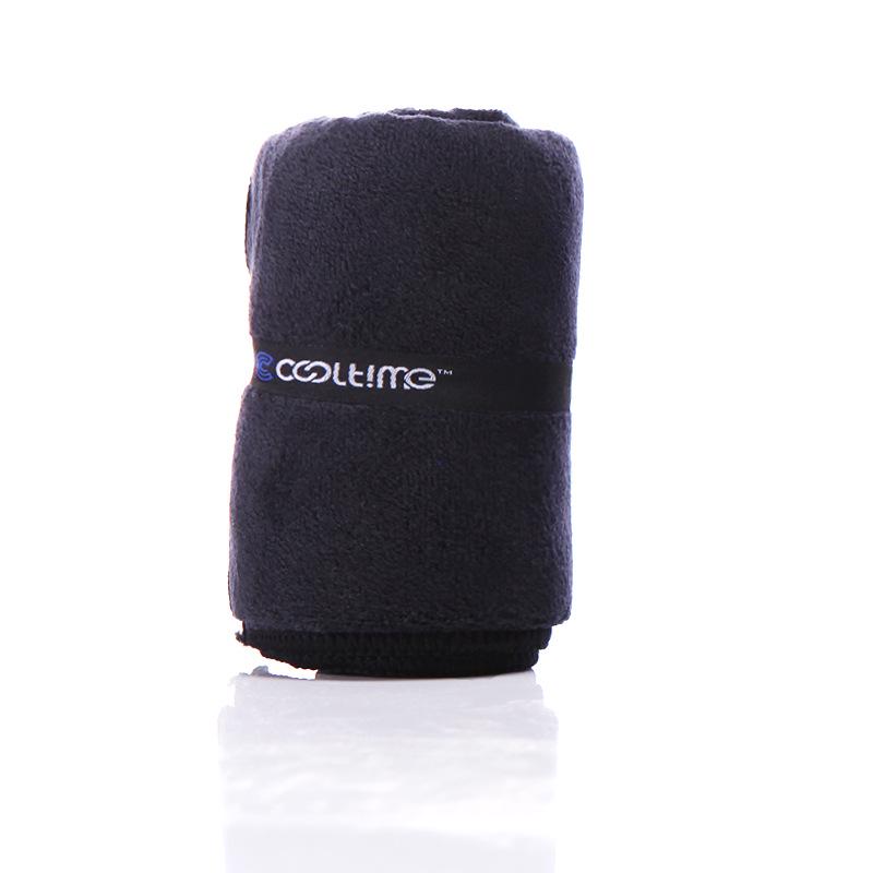 Extra Langes Schwarzes Mikrofaser Schnelltrocknendes Fitness- & Tanzhandtuch