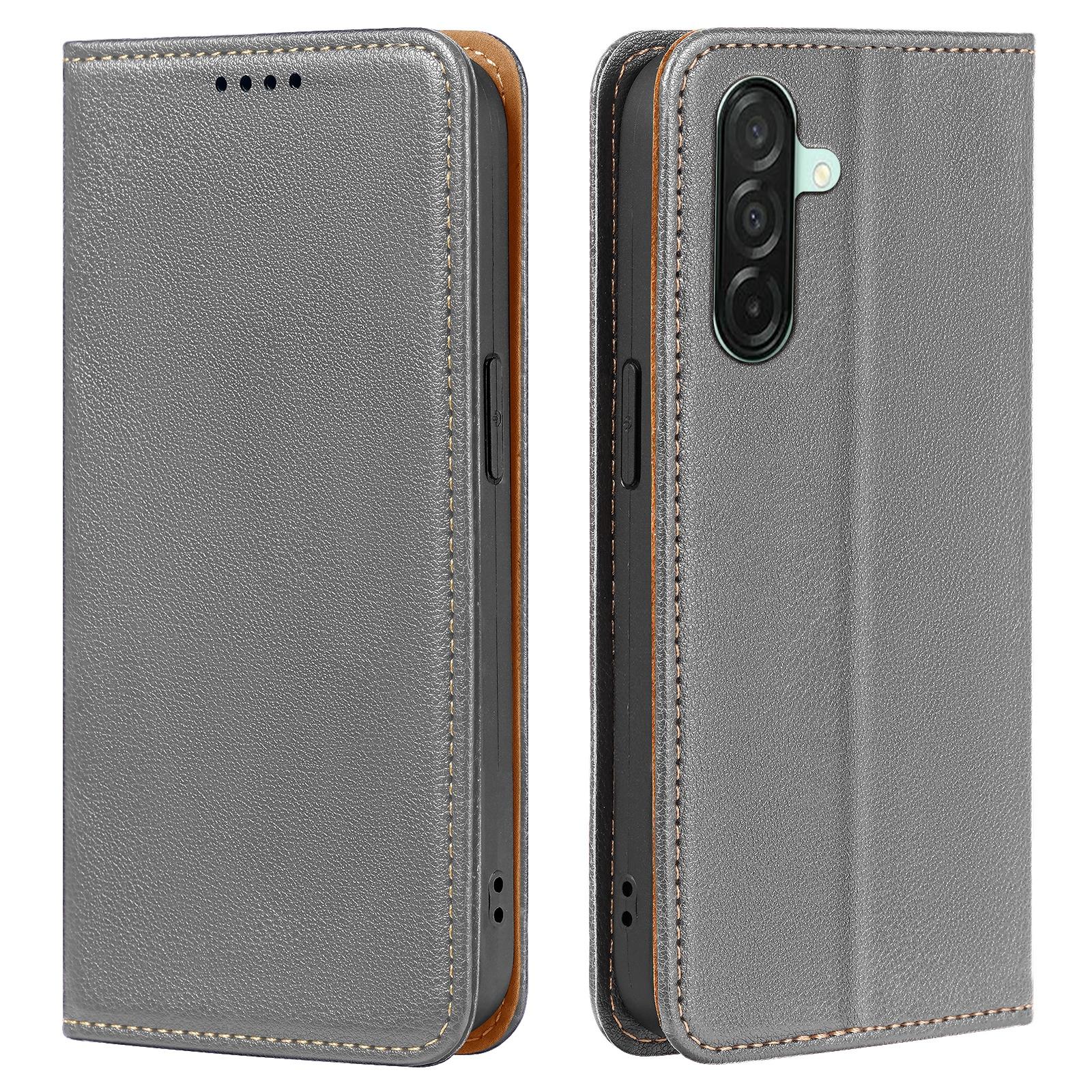 

For Samsung Galaxy A26 5G Case Wallet RFID Blocking Leather Phone Cover Strong Magnetic Closure Grey