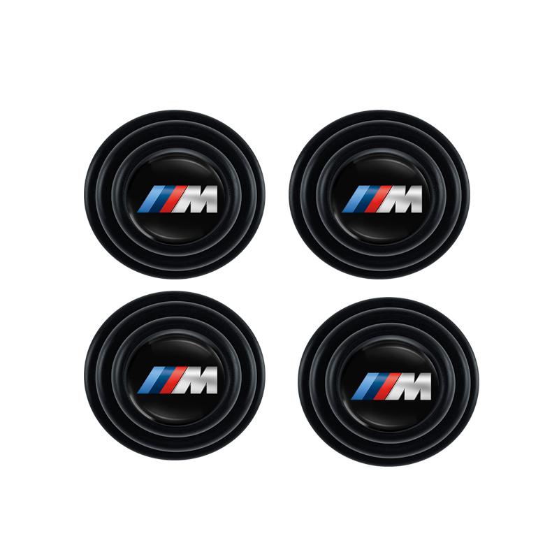 Business Black Car Door Trunk Shock Absorption And Noise Reduction Buffer Stickers For BMW X1 X2 X3 X5 X4 X6 X7 iX3 F20 F10 F07