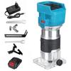 88V 30000RPM 6 Speeds Electric Trimmer Brushless Cordless Rechargeable Wood Router Hand Trimming Machine for Makita 18V Battery
