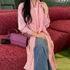 MQ229 Middle East Chiffon Solid Color Abaya & Cardigan Womenswear