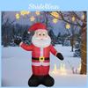 Colorful Inflatable Christmas Santa With Led Lights For Festive Holiday Outdoor Yard Decor