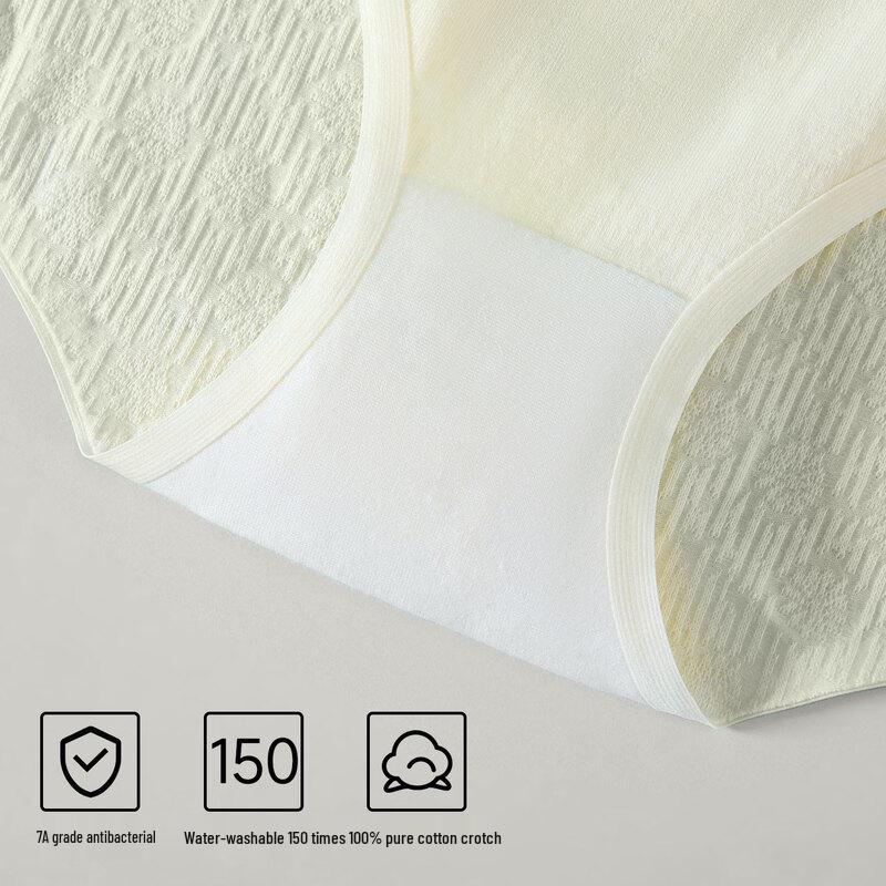 FENTENGCARE Women's 7A Antibacterial 100% Cotton High-Waist Seamless Underwear