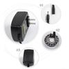 24V Ultrasonic Mist Maker with LED Light Mini Fogger Water Fountain Fog Machine Atomizer for Humidifying & Removing Odor