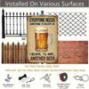 Funny Vintage Beer Tin Sign For Pub Bar Man Cave Wall Decor