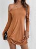2025 Long Sleeve Loose Solid Colour T-Shirt Casual Elegant And Beautiful Women's Dresses Fashion Summer Dress