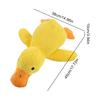 dog sleeping with duck toys to relieve boredom of little yellow duck pet puppy interactive plush doll hug duck