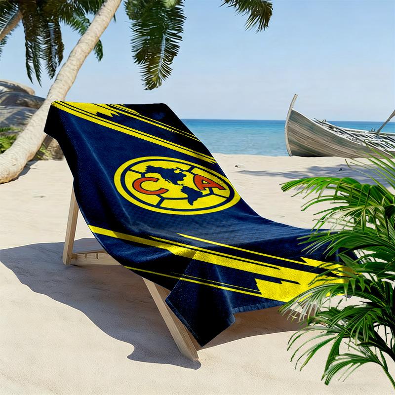 American Soccer Clubs cool Print Beach Towel, Large Soft Quick Dry Towel for Beach Camping Swimming
