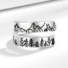 New Fashionable and Adjustable Nordic Style Mountain Shape Index Finger Ring Bracelet for Women