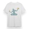 Men's Oversize T-shirt With Meditative Figure Graphic Unisex 100% Cotton Tee