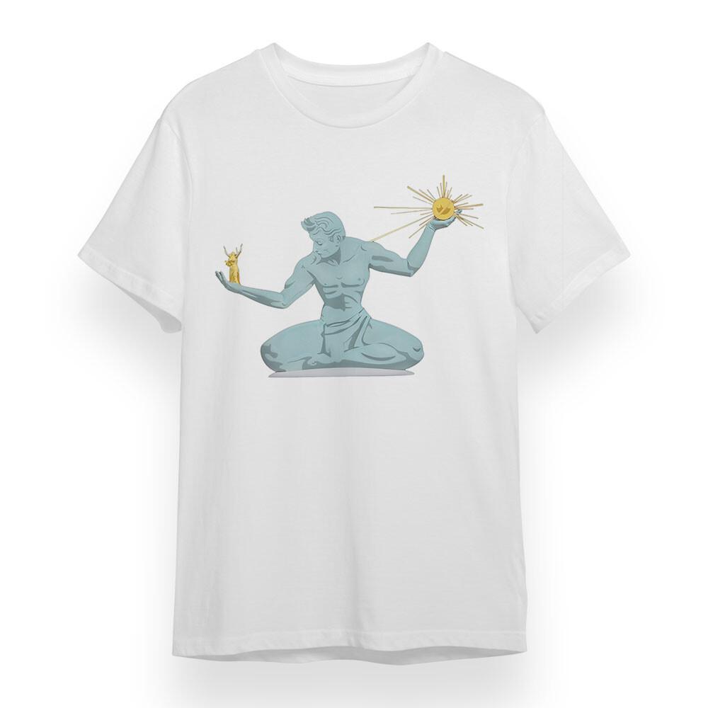 

Men s Oversize T-shirt With Meditative Figure Graphic Unisex 100% Cotton Tee 2XL