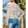 Women's Fashion Long-sleeved Hollow Lace Shirt Women's Clothing
