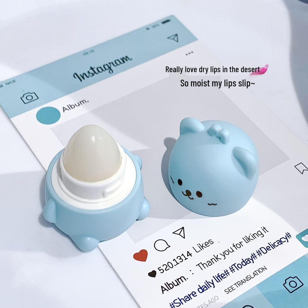 Kekemood Bear Peach Lip Balm: Moisturizing, Nourishing, Hydrating, and Reduces Lip Lines.