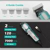 New VGR 900 T-shaped Blade Hair Clipper Transparent Body Electric Professional Men's Hair Clipper LED Intelligent Digital Carving Electric Thruster