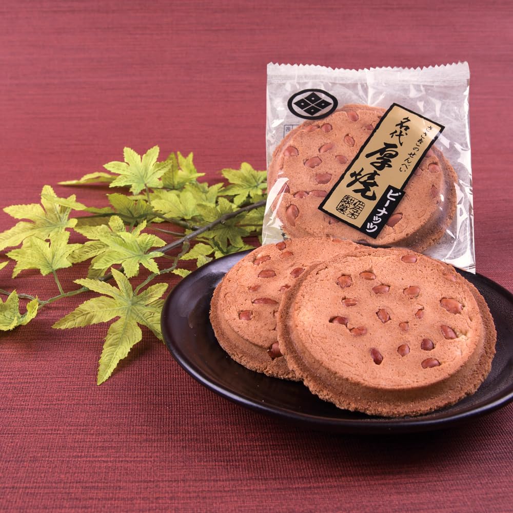 Thick Rice Crackers Peanuts of Sasaki Seika [Box 24]