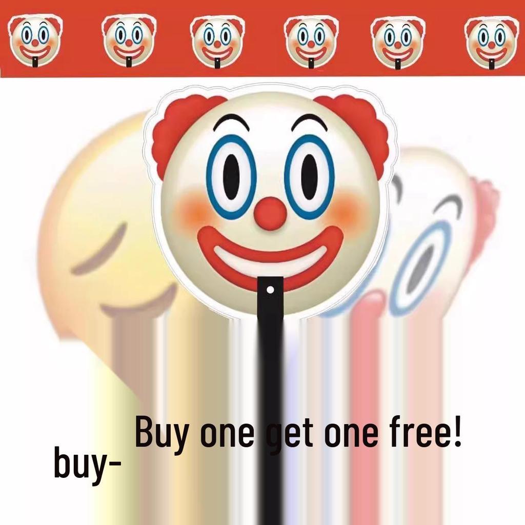 Clown Fan Portable Durable Funny Joker-Style Student Summer Mask