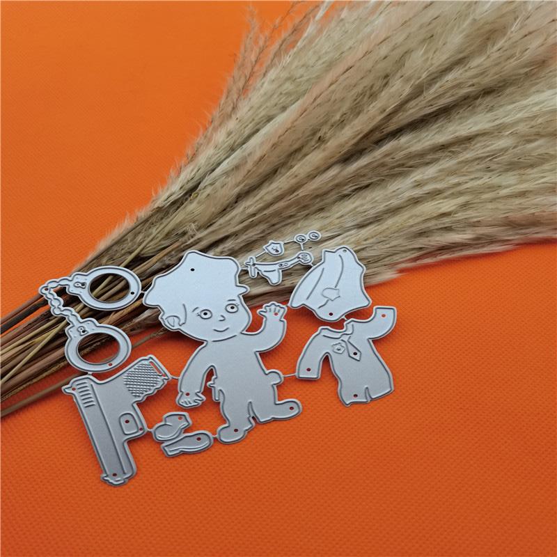 Equipment Of And Handcuffs The The Police Uncle Scrapbooking Metal Cutting Dies Stencils For Diy Album Paper Card Decor