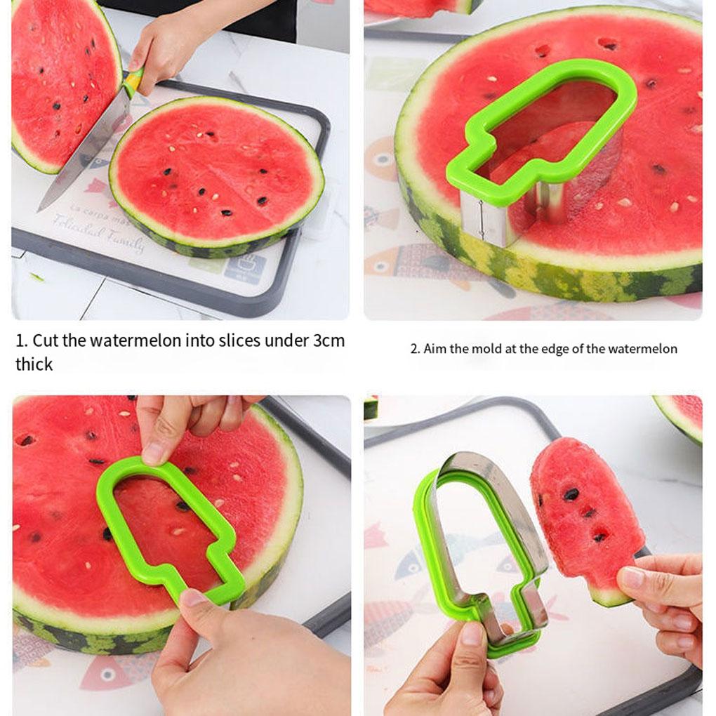 Watermelon Cut Stainless Steel Portable Fruit Fruit Digs Separator Waterproof Slicer Shape Mould