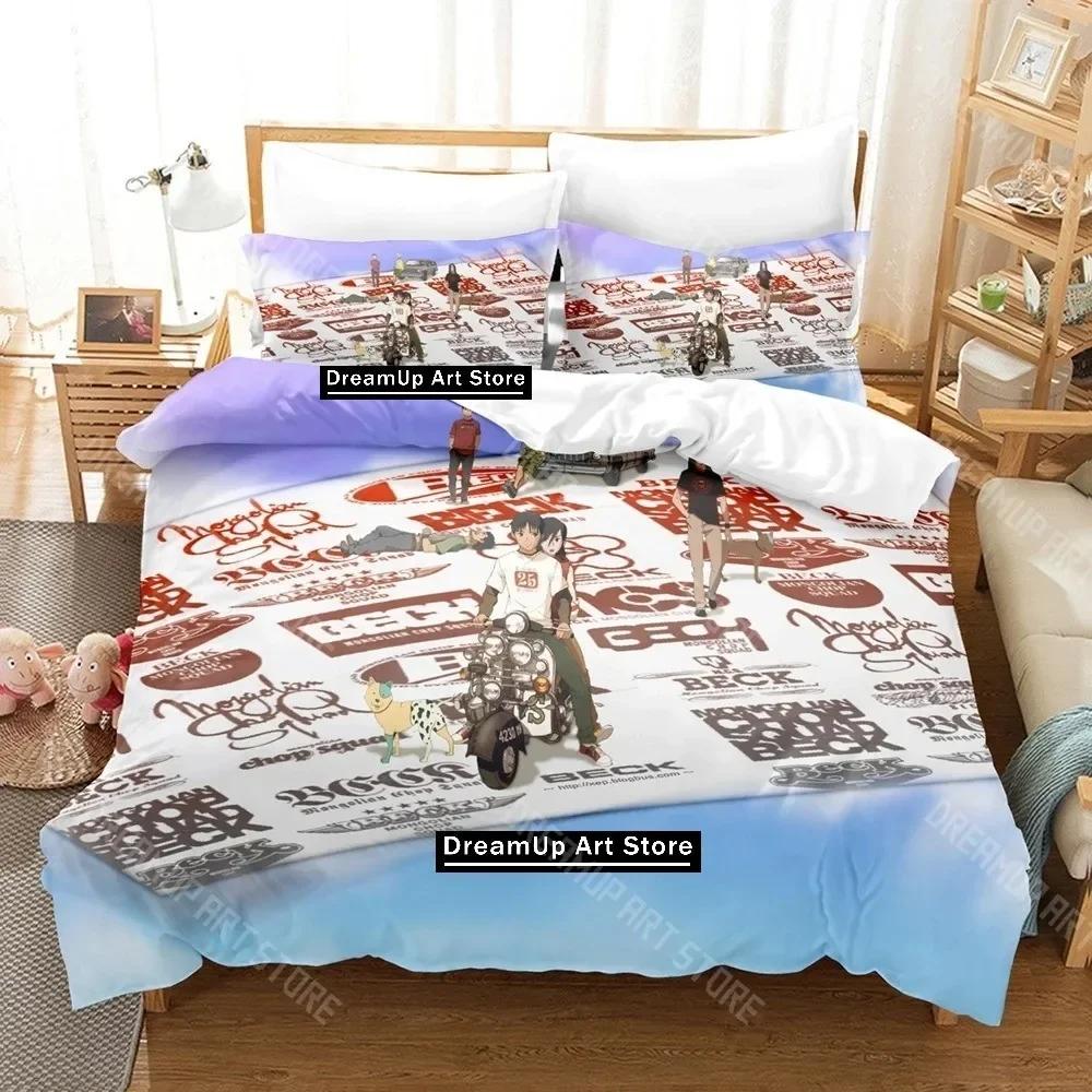 3D Print Beck Anime Bedding Set Single Twin Full Queen King Size Bed Set Adult Kid Bedroom Duvetcover Sets Bed Sheet Set