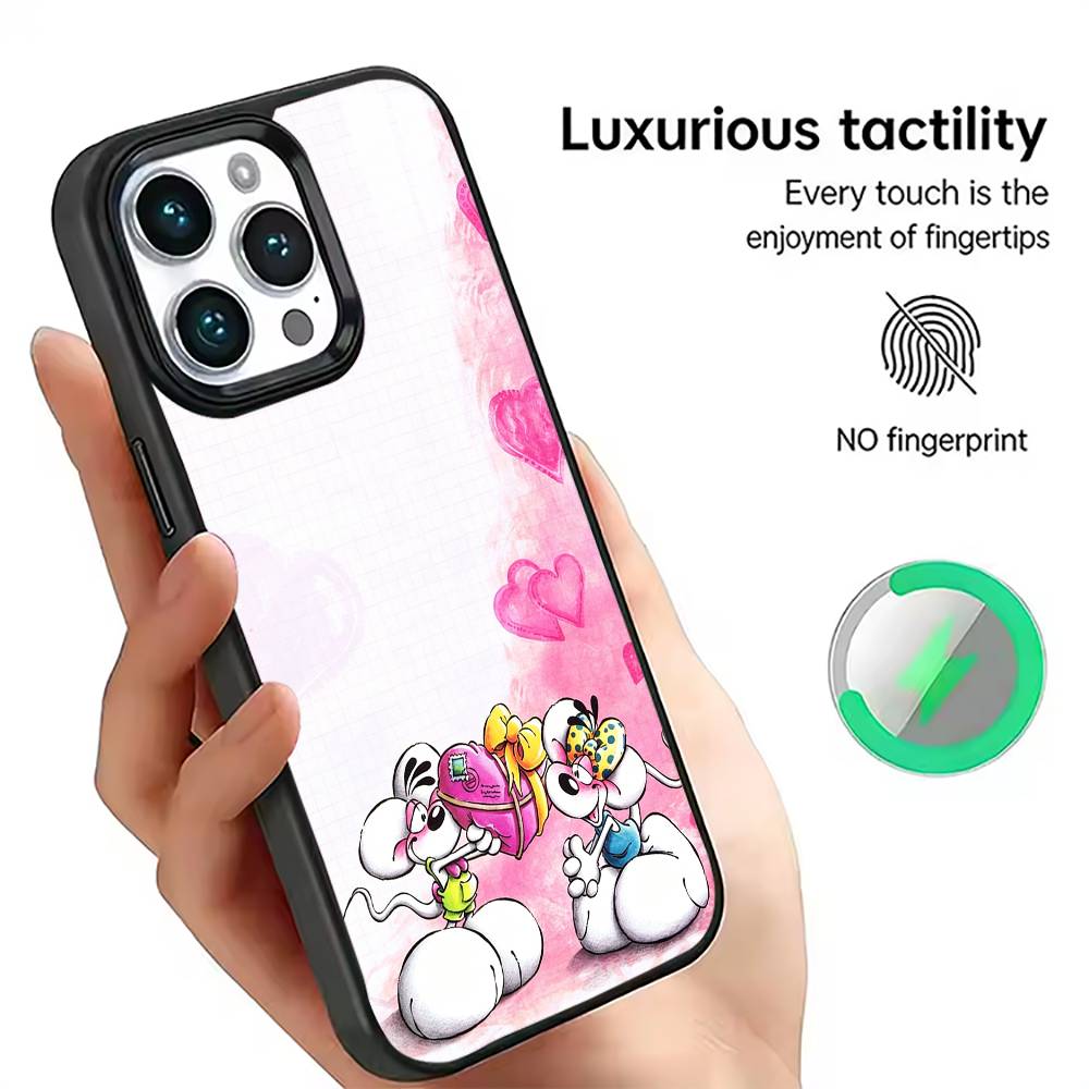 Cartoon D-Diddl Handyhülle Für iPhone 17,16,15,14,13,12,11 Plus,Pro Magnetisch mit Magsafe Kabellosem Laden