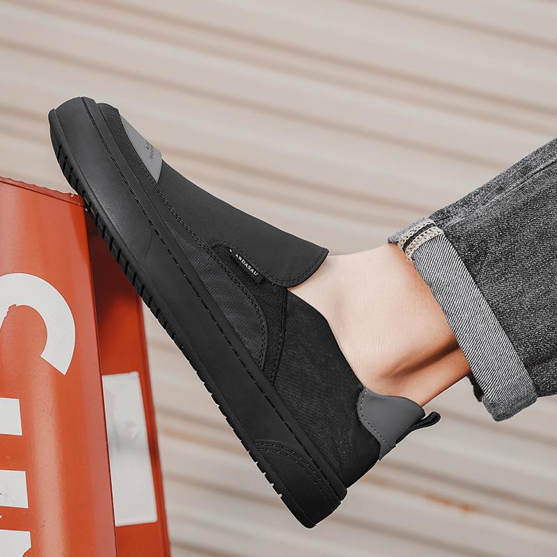 Fashion Men's Casual Shoes Men Classic British Style Loafers Moccasins Mens Light Comfortable Driving Flats Round Toe Rubber Outsole