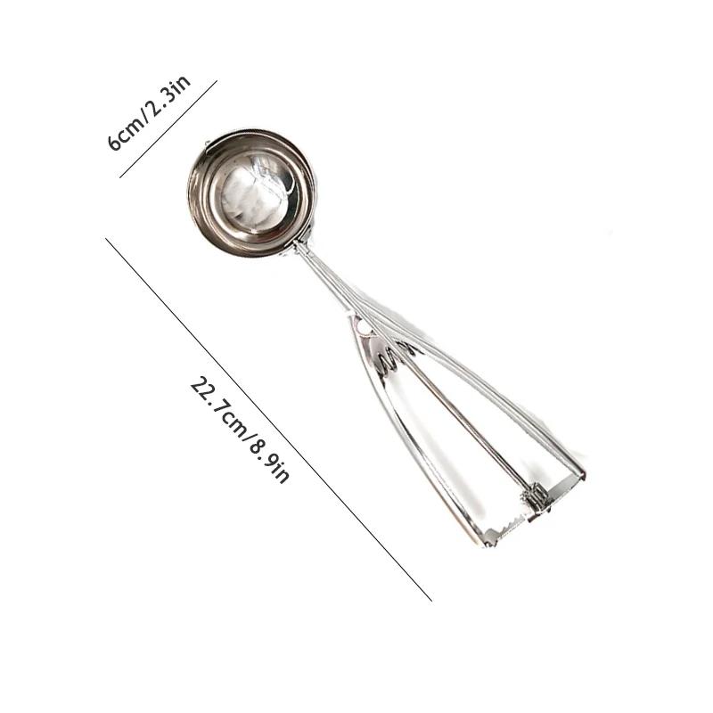 Simple Stainless Steel Digging Spoon Ice Cream Spoon Haagen Dazs Ice Cream Scoop Fruit Scoop Household Kitchen Tools