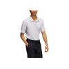 adidas Striped Logo Casual Sports Short Sleeve Polo Shirt Men Tops Grey HA9167