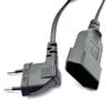 Euro Standard LED Light Two-Pin Extension Cord with Male-Female EU Plug Connection