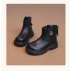 Kids Girls Fashion Soft Leather Ankle Martin Boots Casual Short Boots