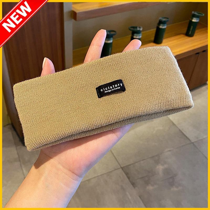 Design Sports Band Headband Casual Women's Face Band Hair Band Autumn and Winter Knitted Headband Embroidery Design