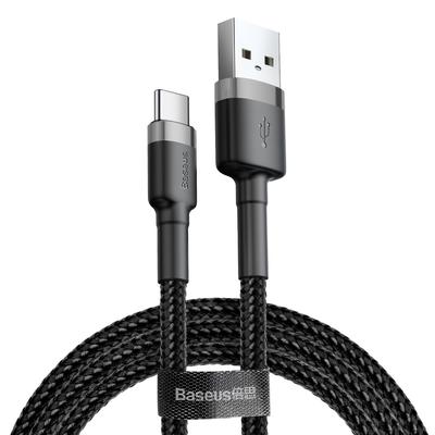 Langlebiges Flexibles Kabel USB-Kabel USBC QC30 3A 1M Schwarz Grau