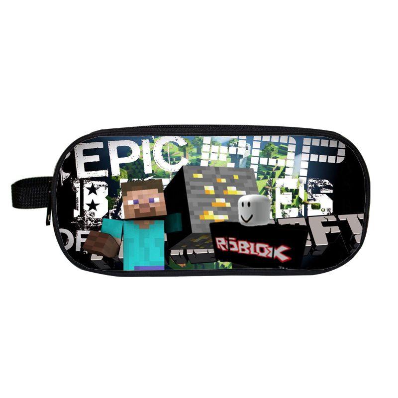 Roblox Cartoon Pencil Case For Boys And Girls With Durable Material**