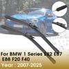 Car Wiper Blade Natural Rubber 2007-2025 For BMW 1 Series E82 E87 E88 F20 F40 Front Windshield Windscreen Cars Accessories