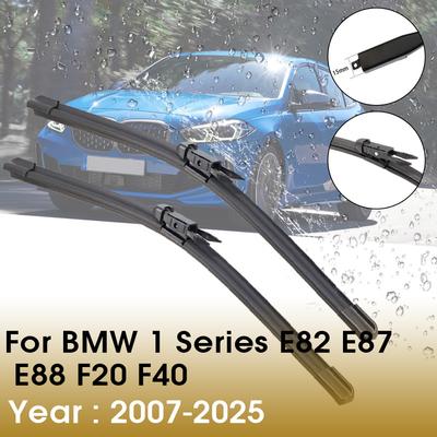 Car Wiper Blade Natural Rubber 2007-2025 For BMW 1 Series E82 E87 E88 F20 F40 Front Windshield Windscreen Cars Accessories