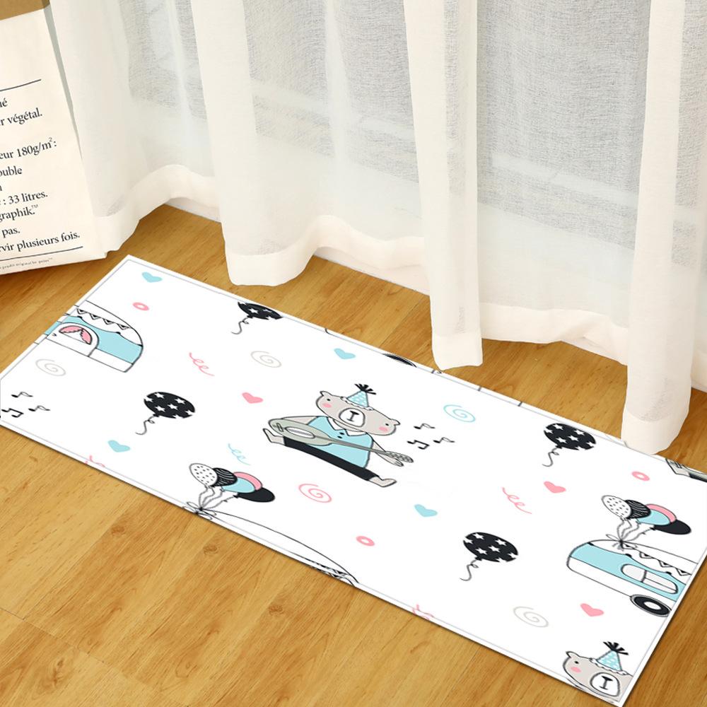 Textured Sand Wardrobe Shoe Cabinet Long Floor Mat